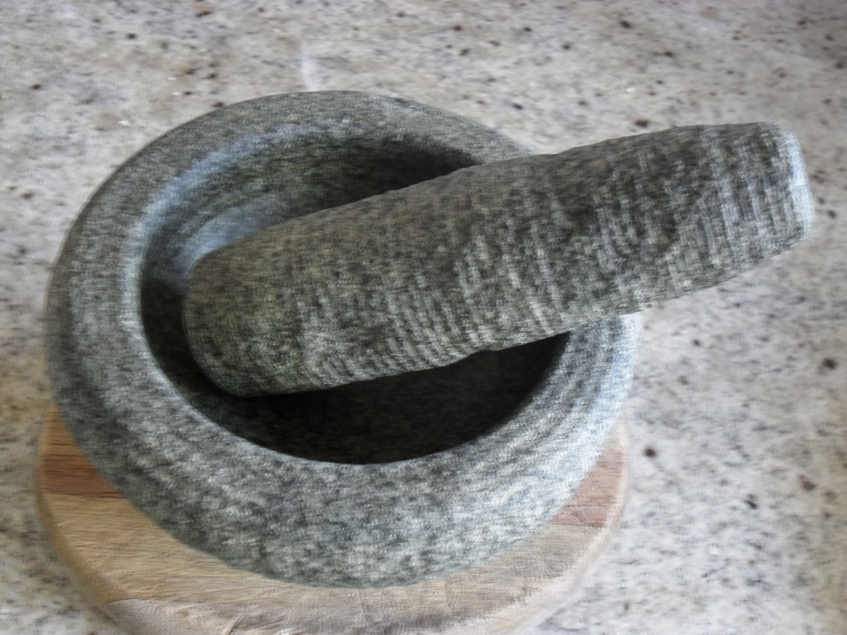 You can use a mortar and pestle to grind some of the seasoning ingredients.