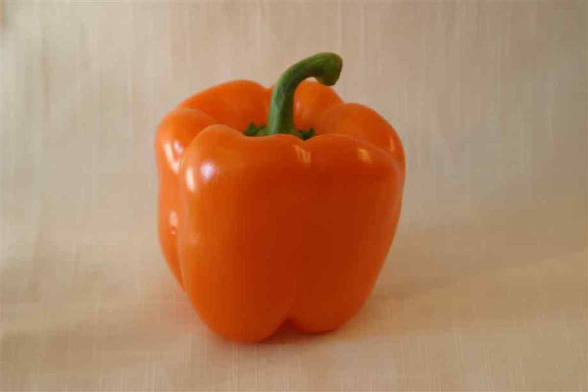 Orange bell peppers aren't as popular as the other colors.