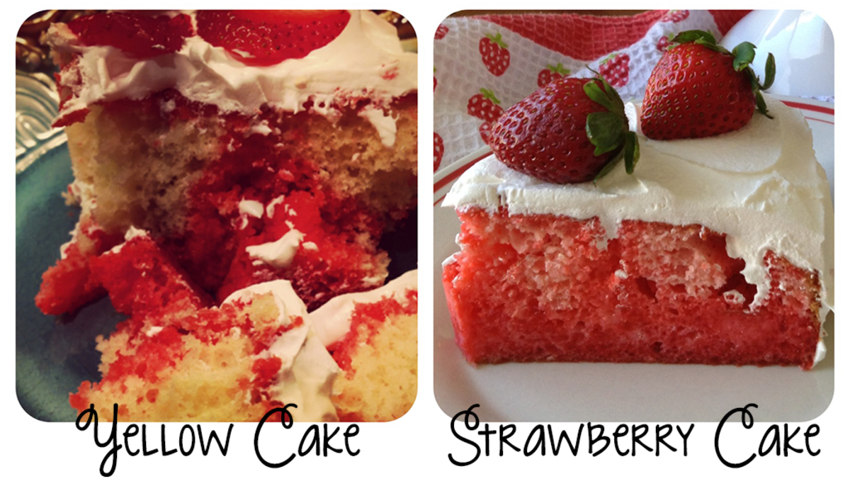Cakes with Fresh Strawberries