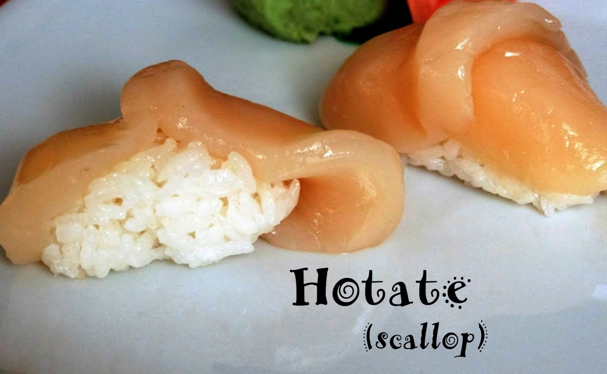Hotate (scallop) nigiri