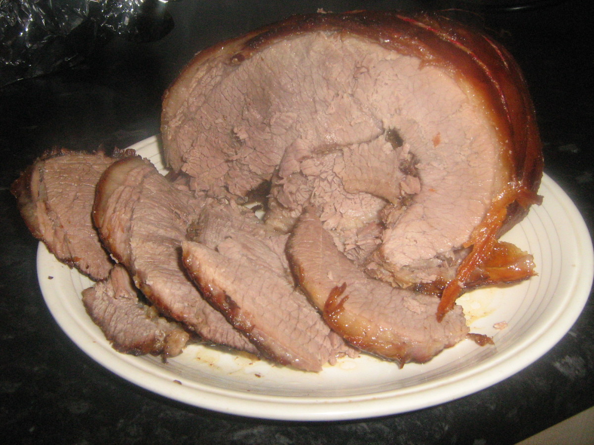 Delicious oven-cooked tender roast beef