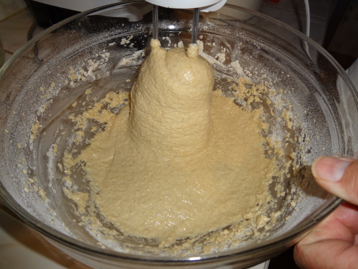 1. Use a mixer to cut hand-kneading time.