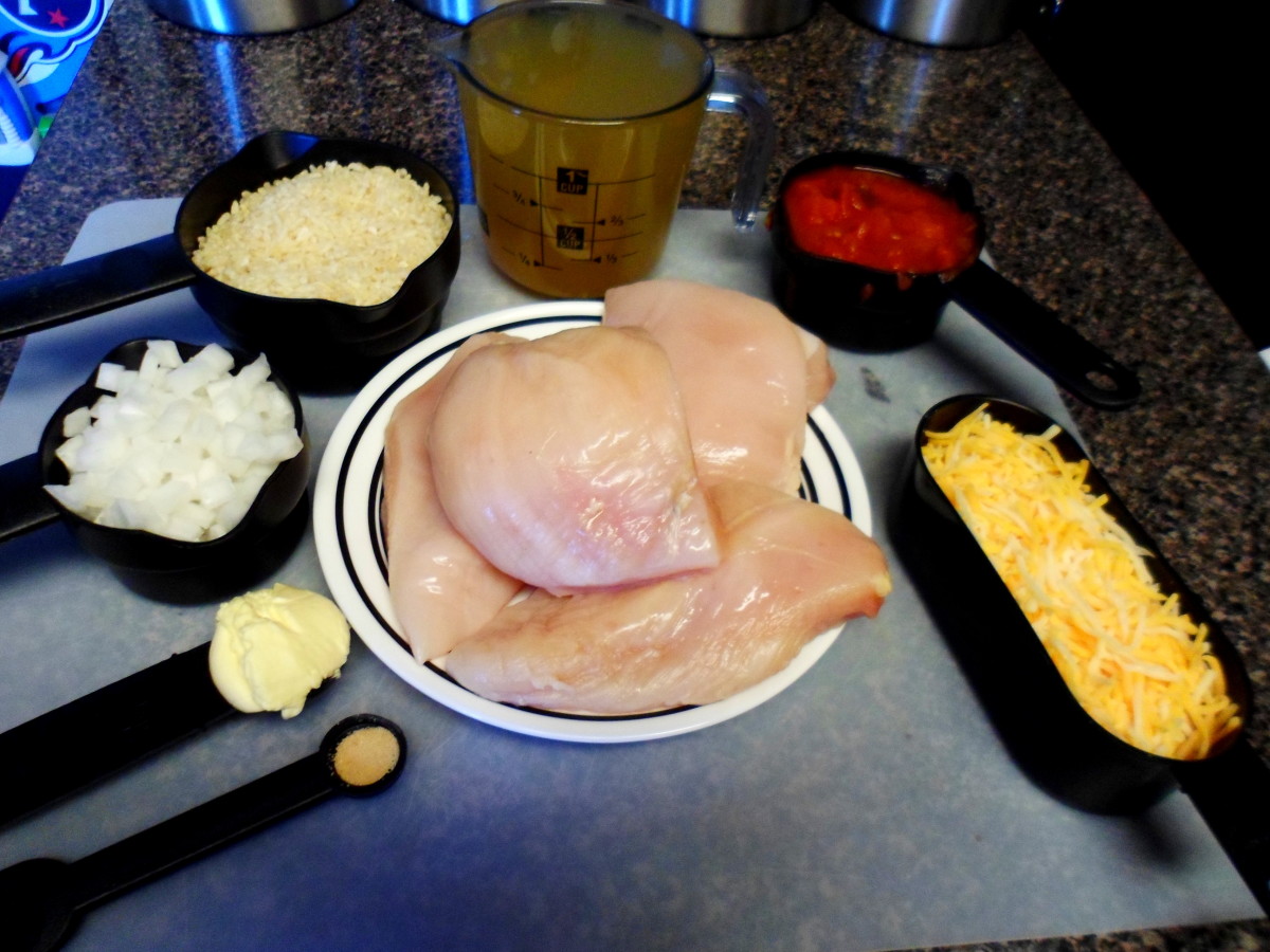 The ingredients for Santa Fe chicken.