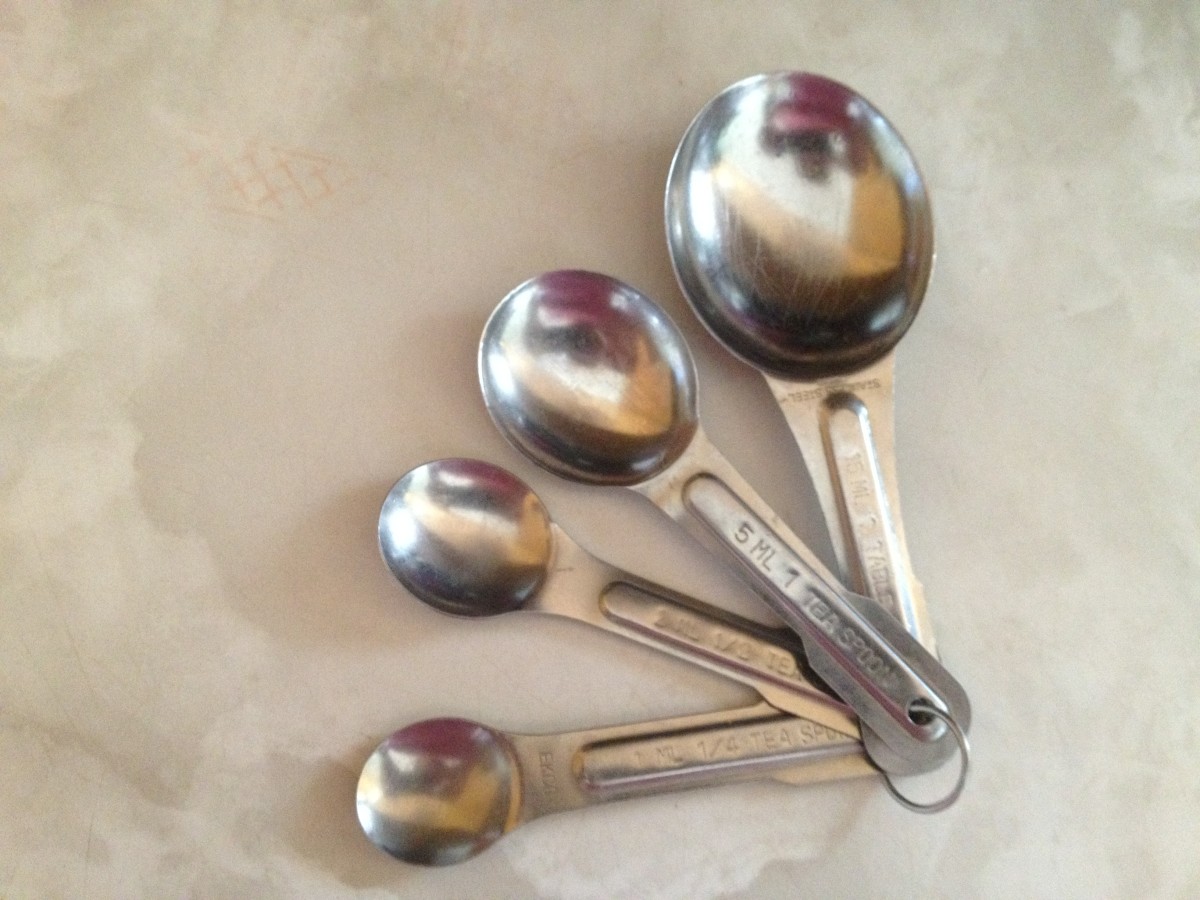 Always Measure Carefully! (My measuring spoons are older than I am!)