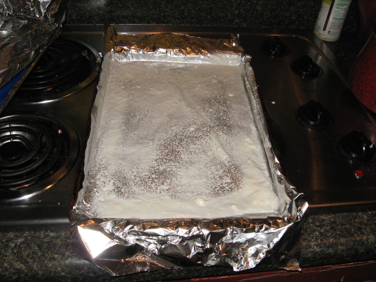 Spray the foil with cooking spray.