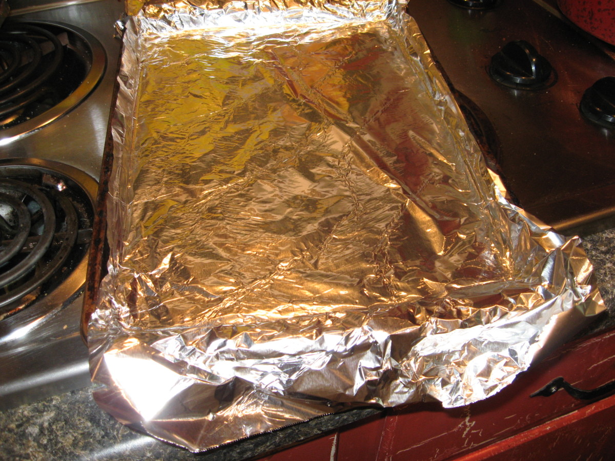 Line a cookie sheet with foil.