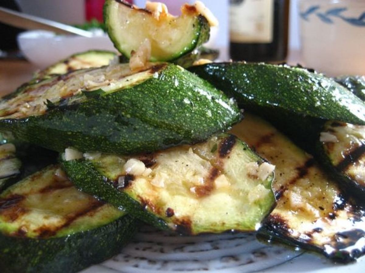 Grilled zucchini is so good!