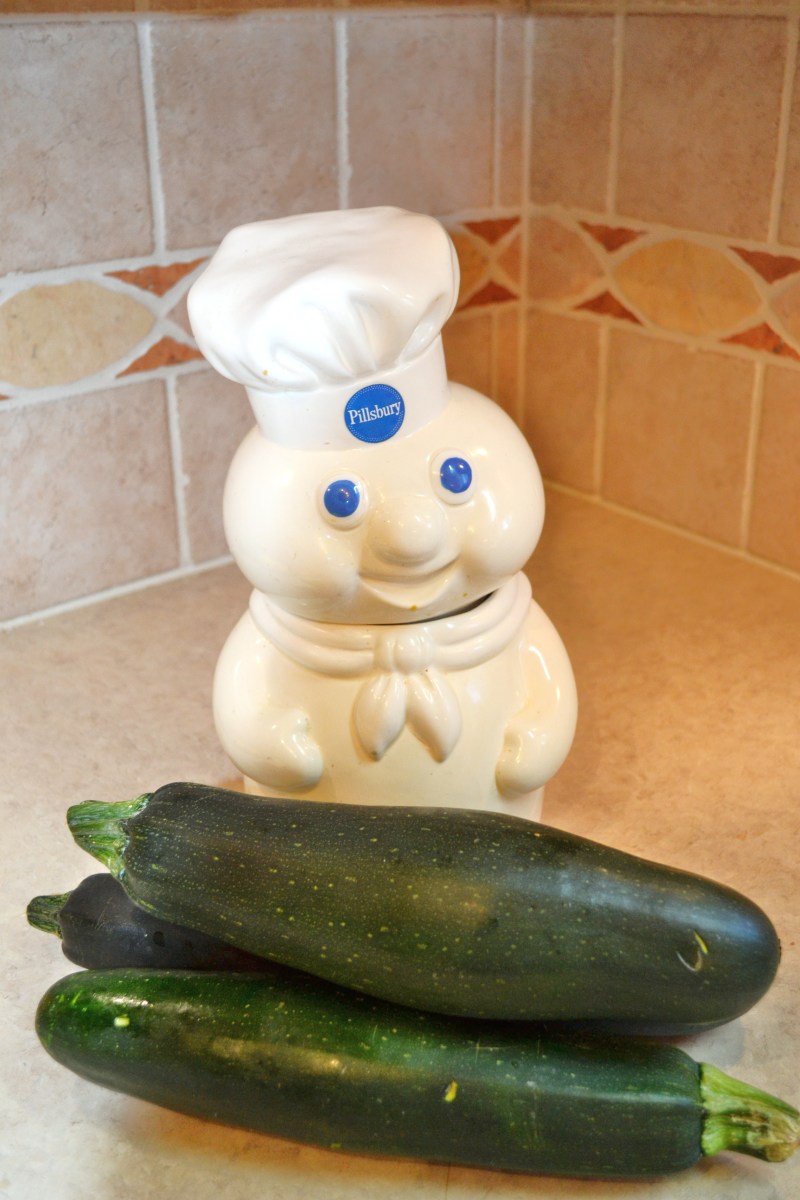 These zucchini are big as Monsieur!