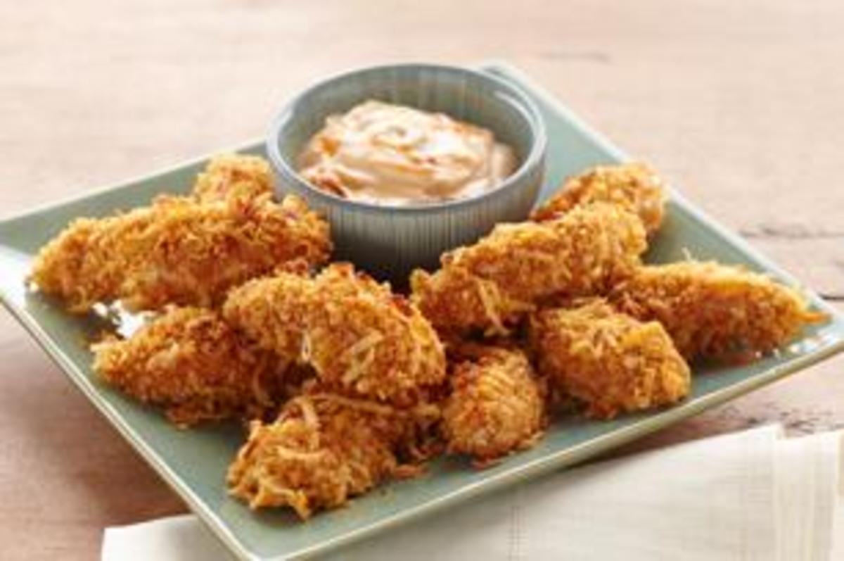 Best OvenBaked Chicken Fingers Ever & Great Sauce Recipes Delishably