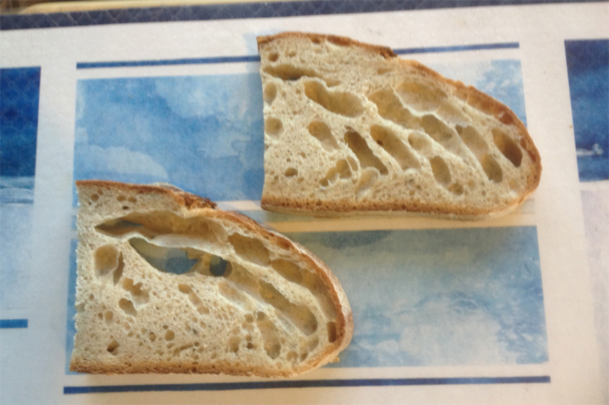 2nd loaf that I made in the same batch for my friend. Was trying to do same structural shaping method as 1st loaf but results are quite different! Image: © Francoise Garnier