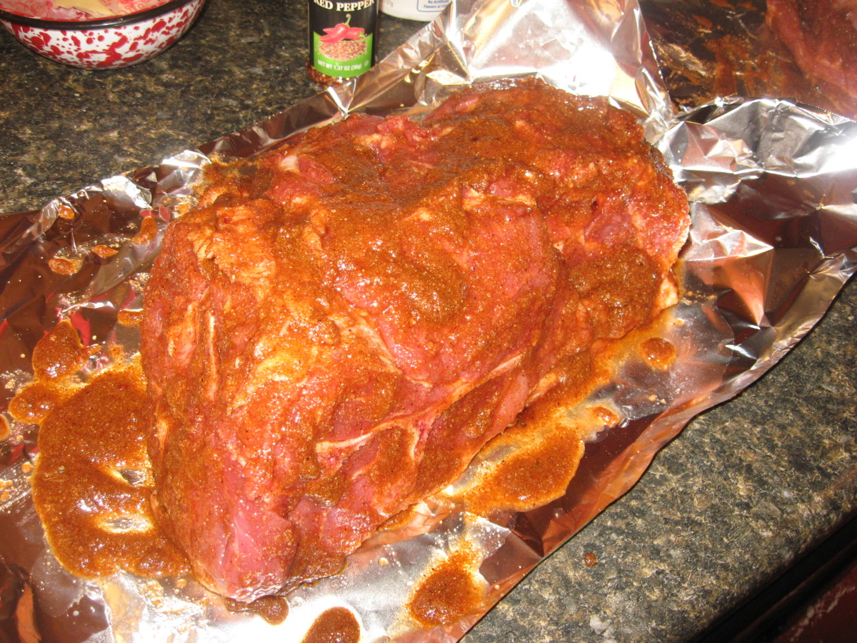 the rubbed pork