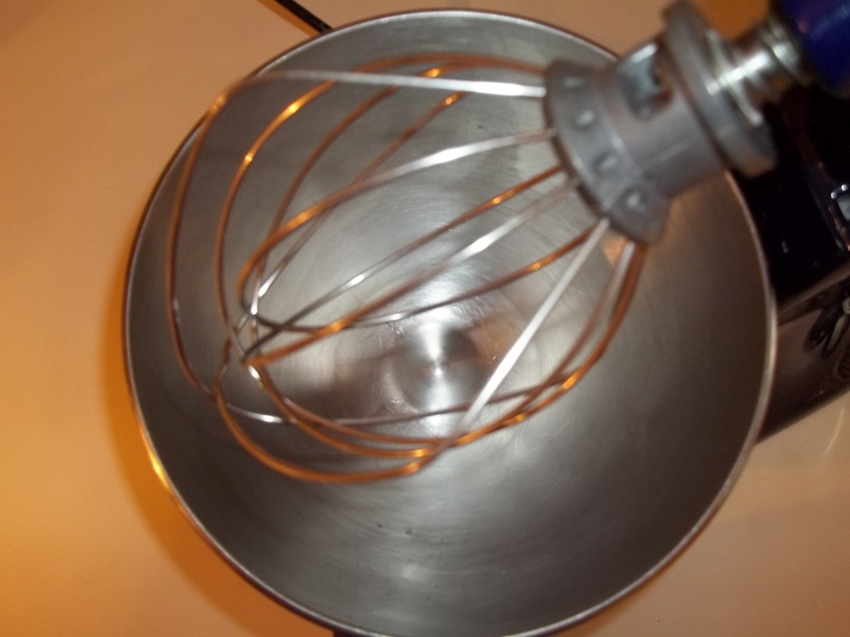 Step 1 - Always start with a chilled mixing bowl and whisking attachment.