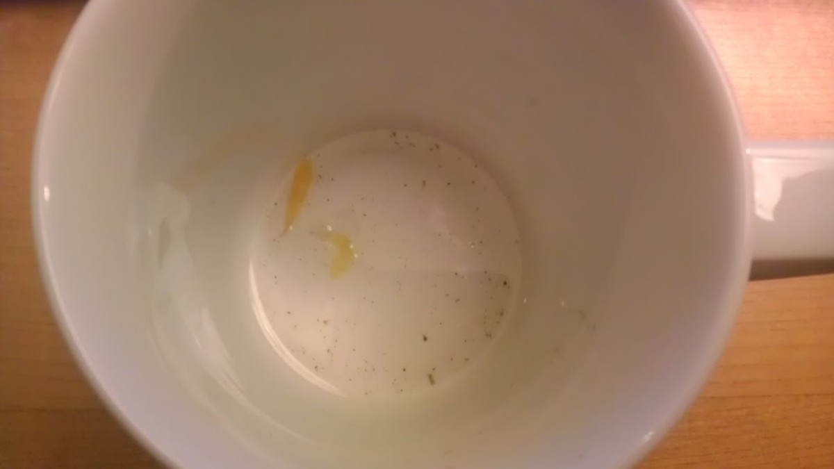 The aftermath. Empty tea cup.