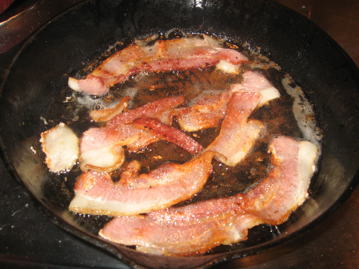 Fry bacon.