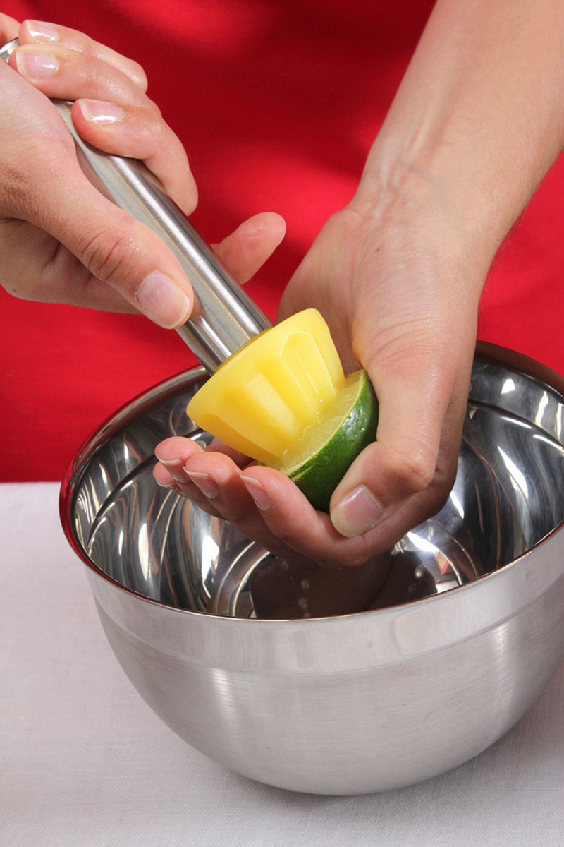 A hand-held citrus juicer is convenient and fast.