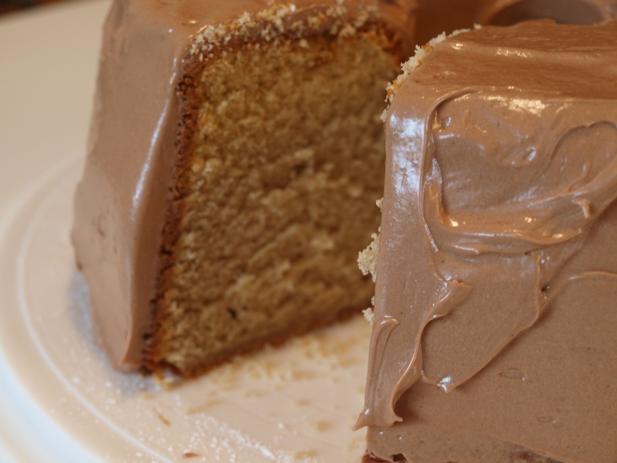 Peanut Butter Pound Cake With Peanut Butter Frosting Recipe Delishably