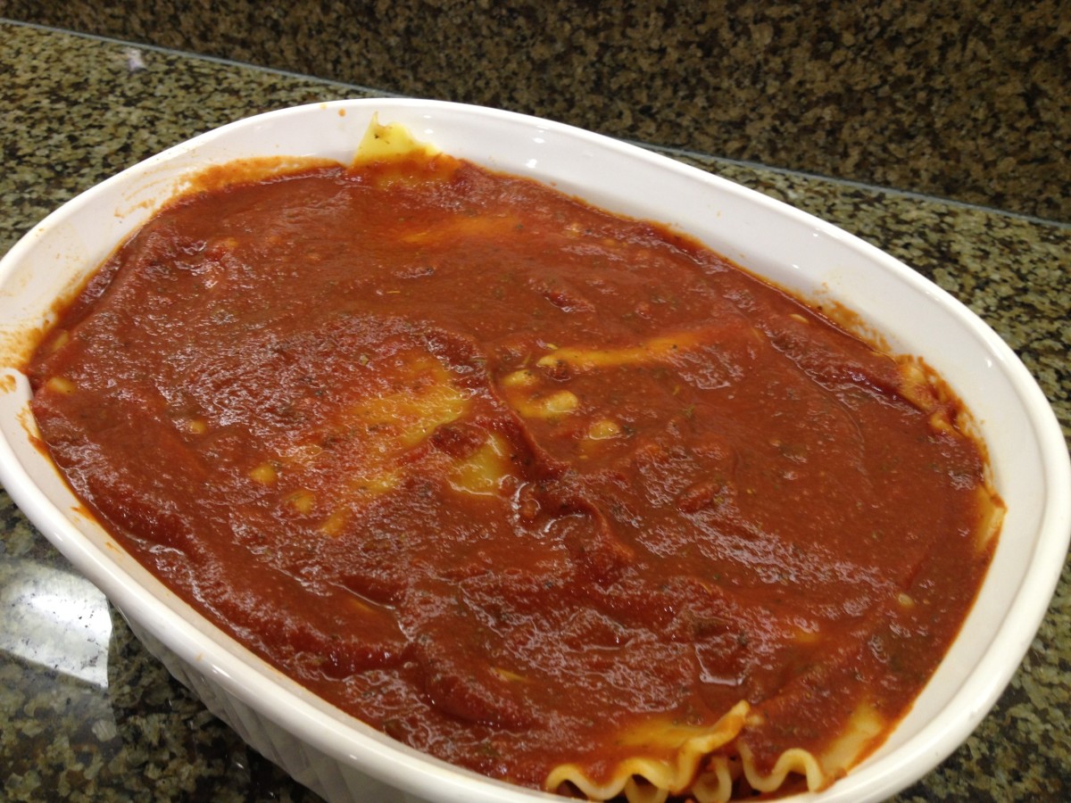 Cook lasagna for 20 minutes.