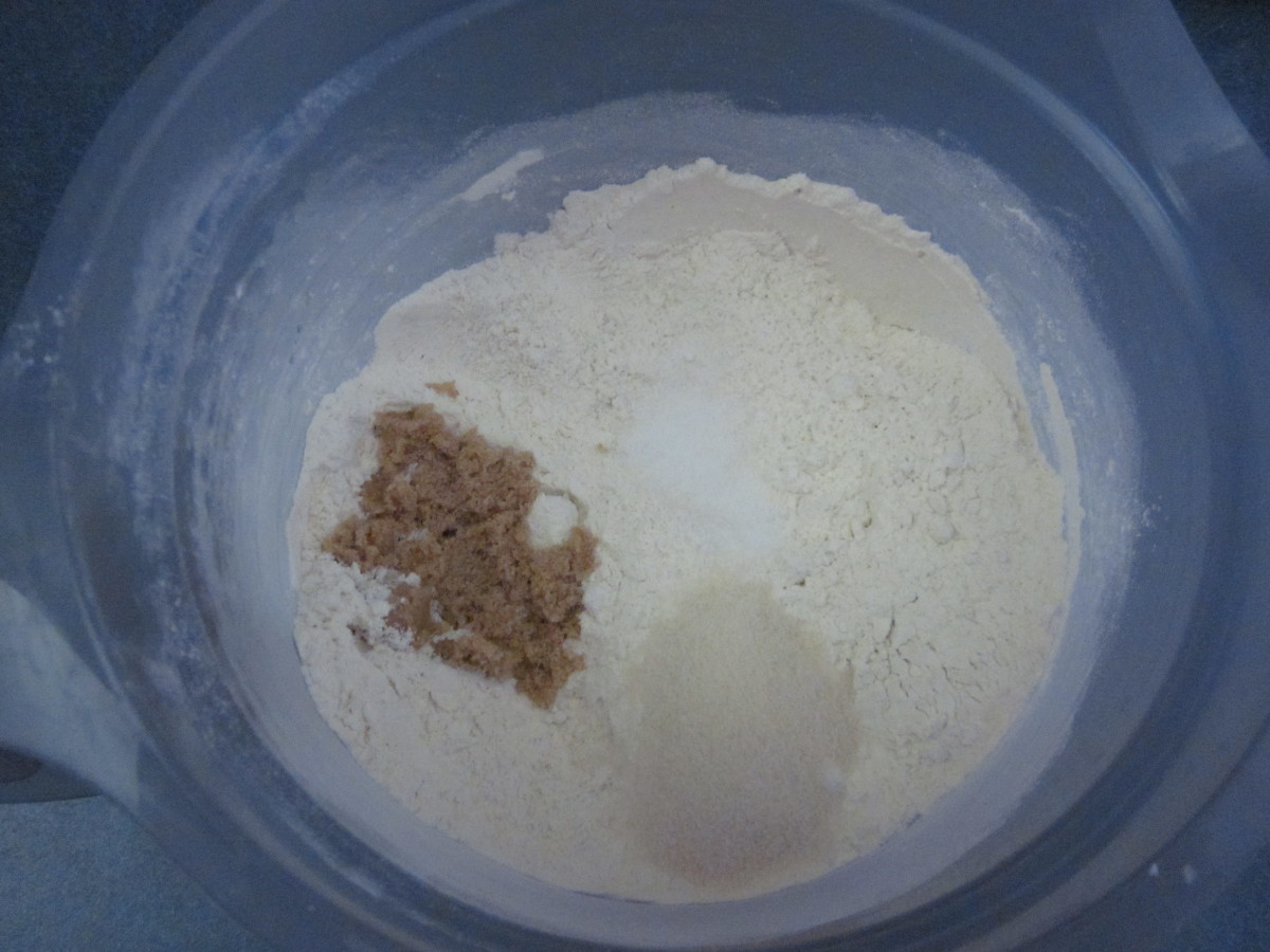Step 3: mixing together the dry ingredients