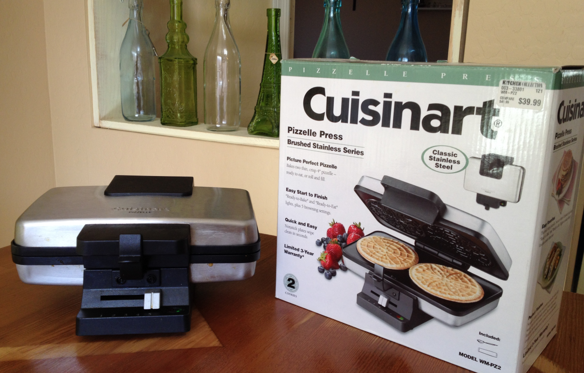 This is my Cuisinart pizzelle press.