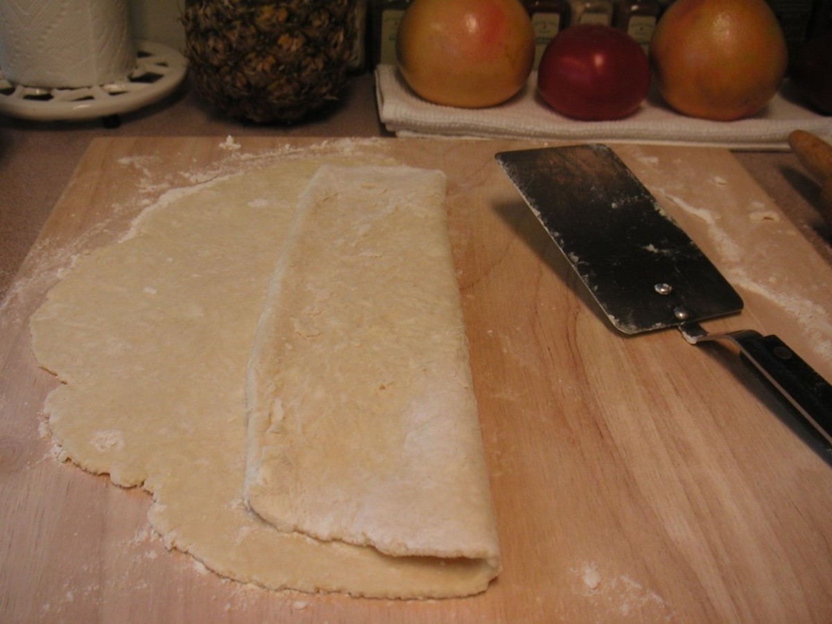 Use a spatula to loosen the edges and fold the dough over on itself.