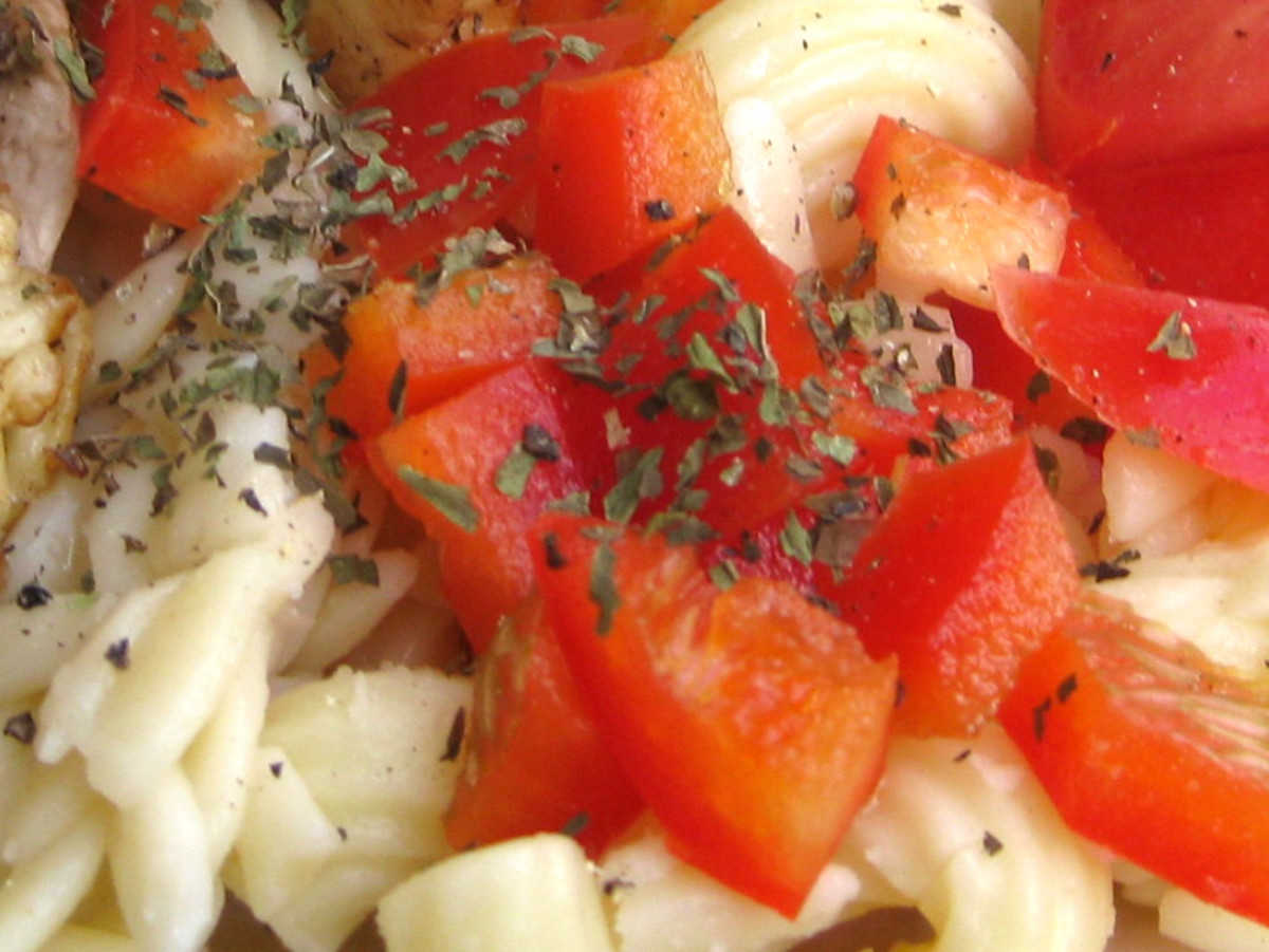 Capsicum pasta is very easy to make.
