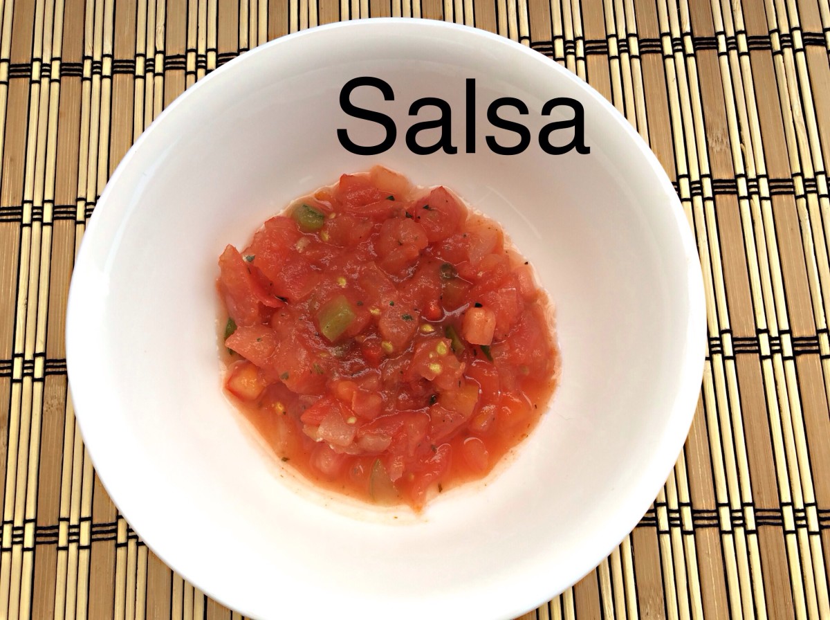 Salsa works well in cracker snacks as long as the excess liquid is drained and it's placed on top of a bed of drier ingredients.