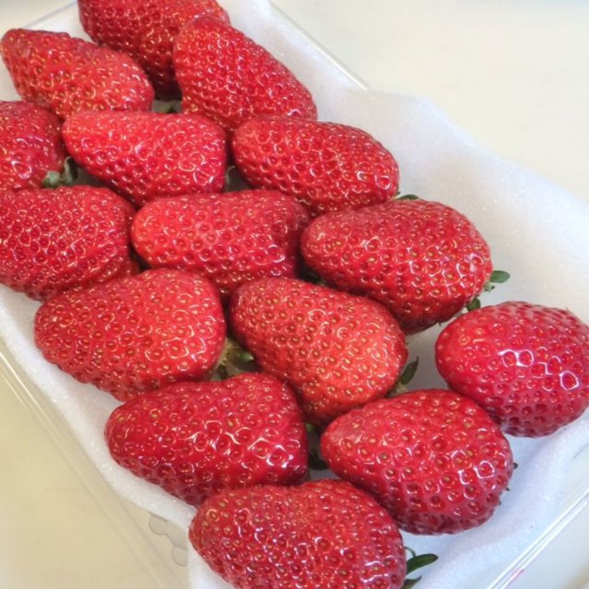 Fresh strawberries are perfect to accompany the cake.