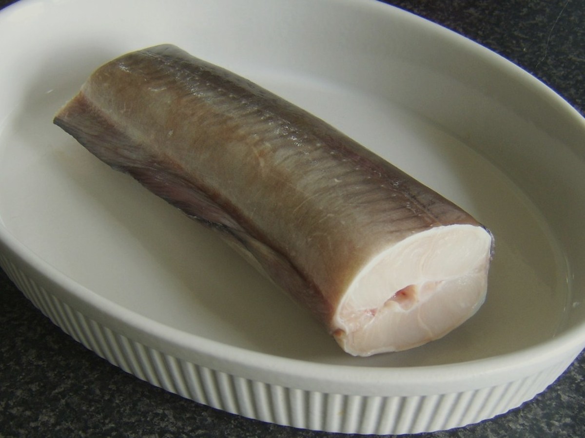 Portion of conger eel