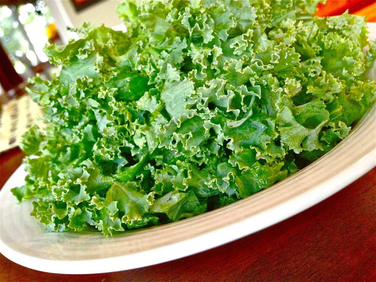Add chopped kale.