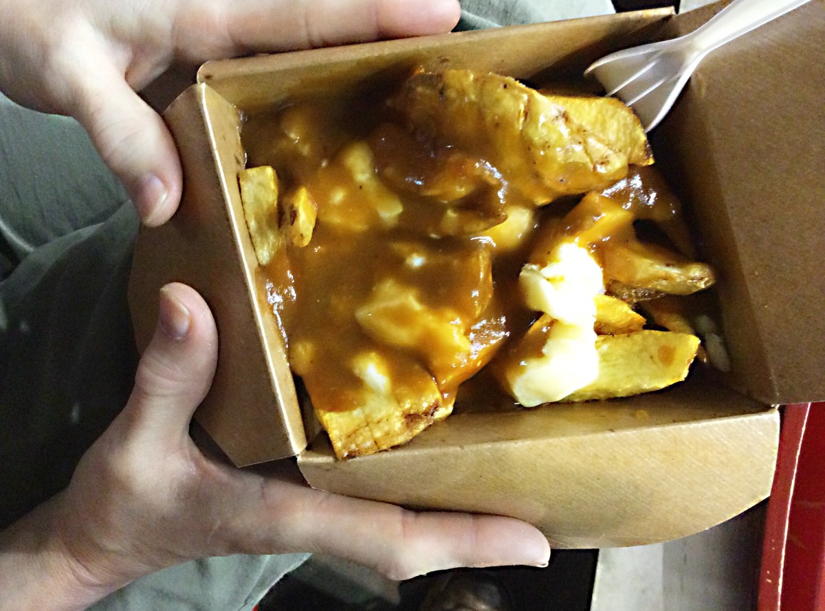 Poutine that I bought in Vancouver at the PNE, or Pacific National Exhibition.