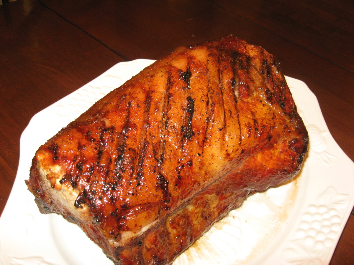 My Thanksgiving menu usually includes smoked pork loin.