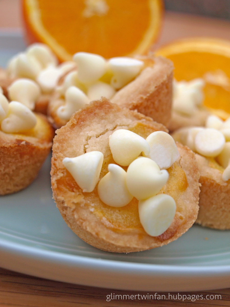 You can't go wrong with these white chocolate orange tassies or cookie cups.  They are absolutely delicious!