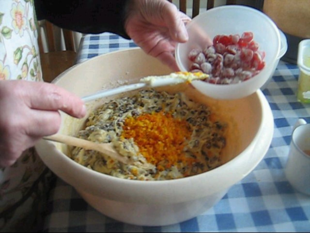 Mix in very well until you have evenly distributed the ingredients into the mixture.