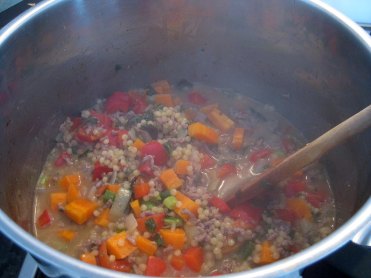 Easy Italian Couscous Recipe With Minced Meat and Vegetables Delishably