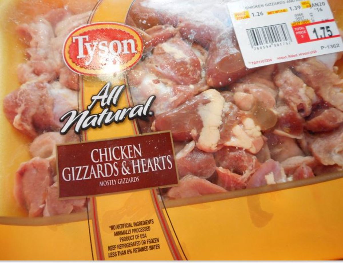 I purchased my packages of gizzards and hearts at our local Walmart.