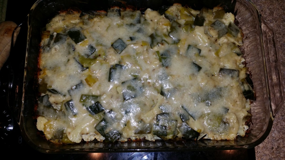 Cauliflower and Leek Au Gratin Warming Winter Casserole Delishably