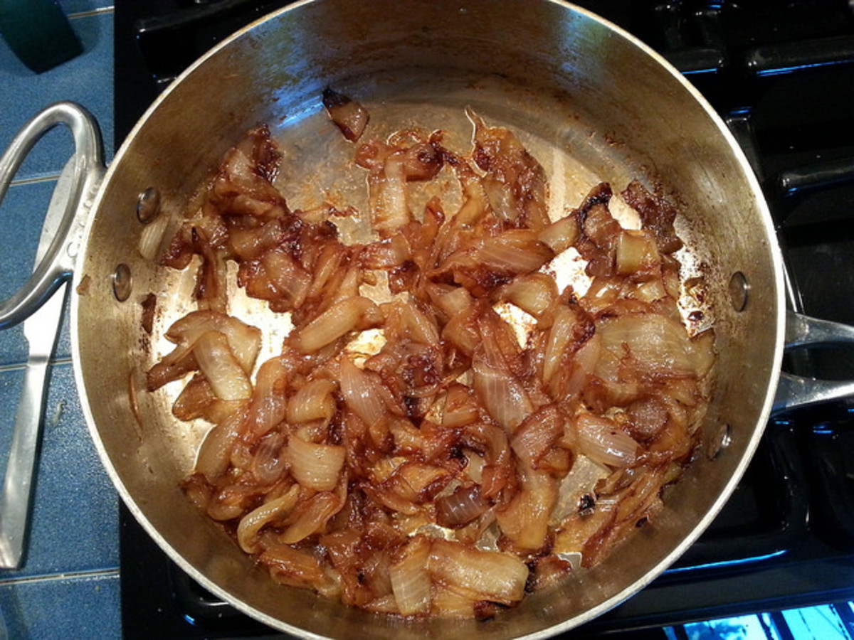 Caramelize onions in a flash!