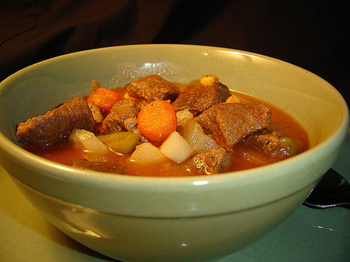 You will love this venison stew chock-full of venison, potatoes, carrots, celery, onion, and seasonings.