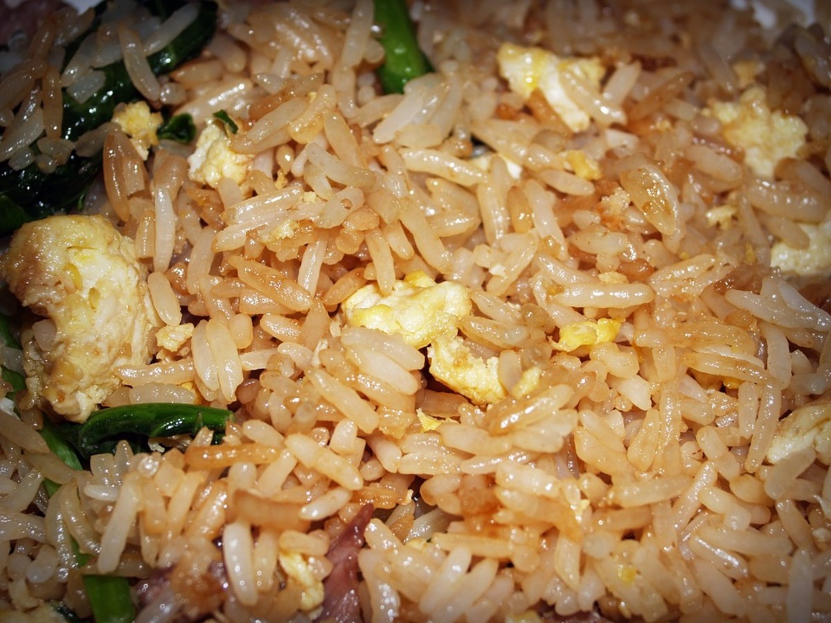 Delicious chicken fried rice 