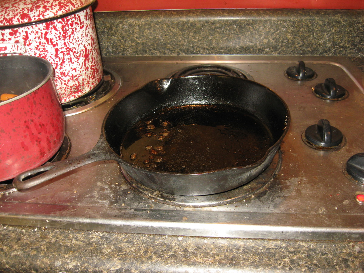 For the fat, I used a combination of cooking oil and beef drippings.