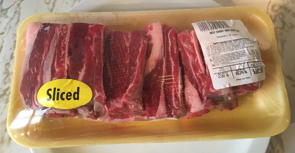 Any set of short ribs will do, but make sure you get no more than 2 pounds worth.