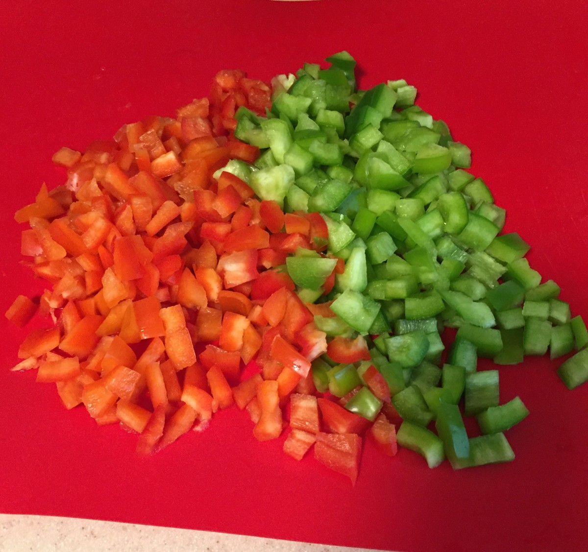 Chopped peppers