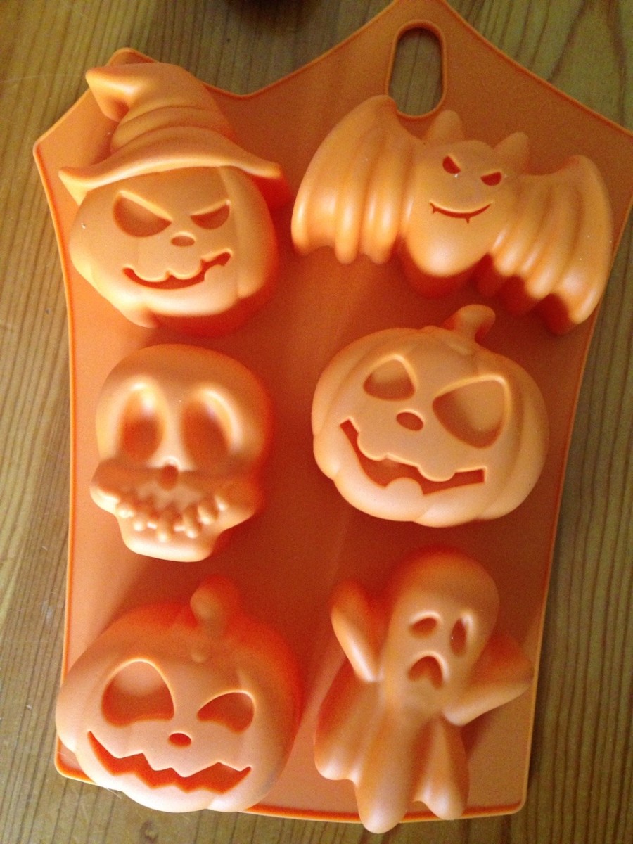 You're going to need a Halloween-themed mold for the cake bites!