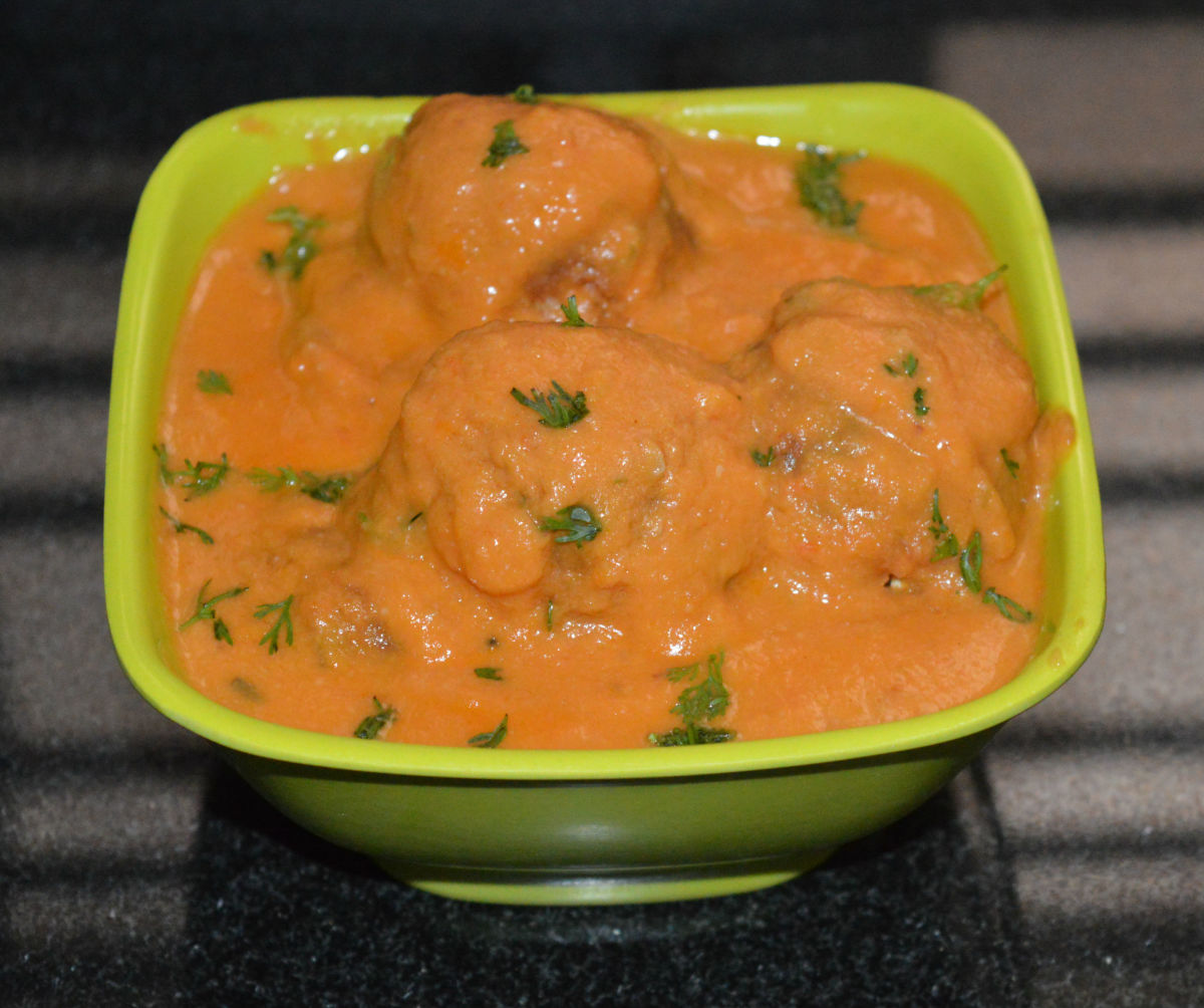 Cauliflower Kofta Curry Traditional Indian Side Dish Delishably