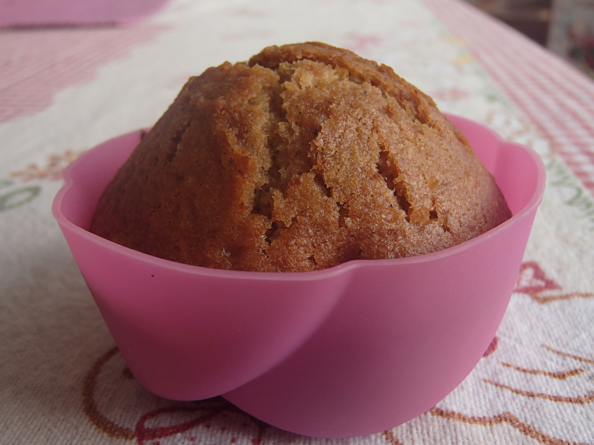 The finished muffin, ready to be eaten