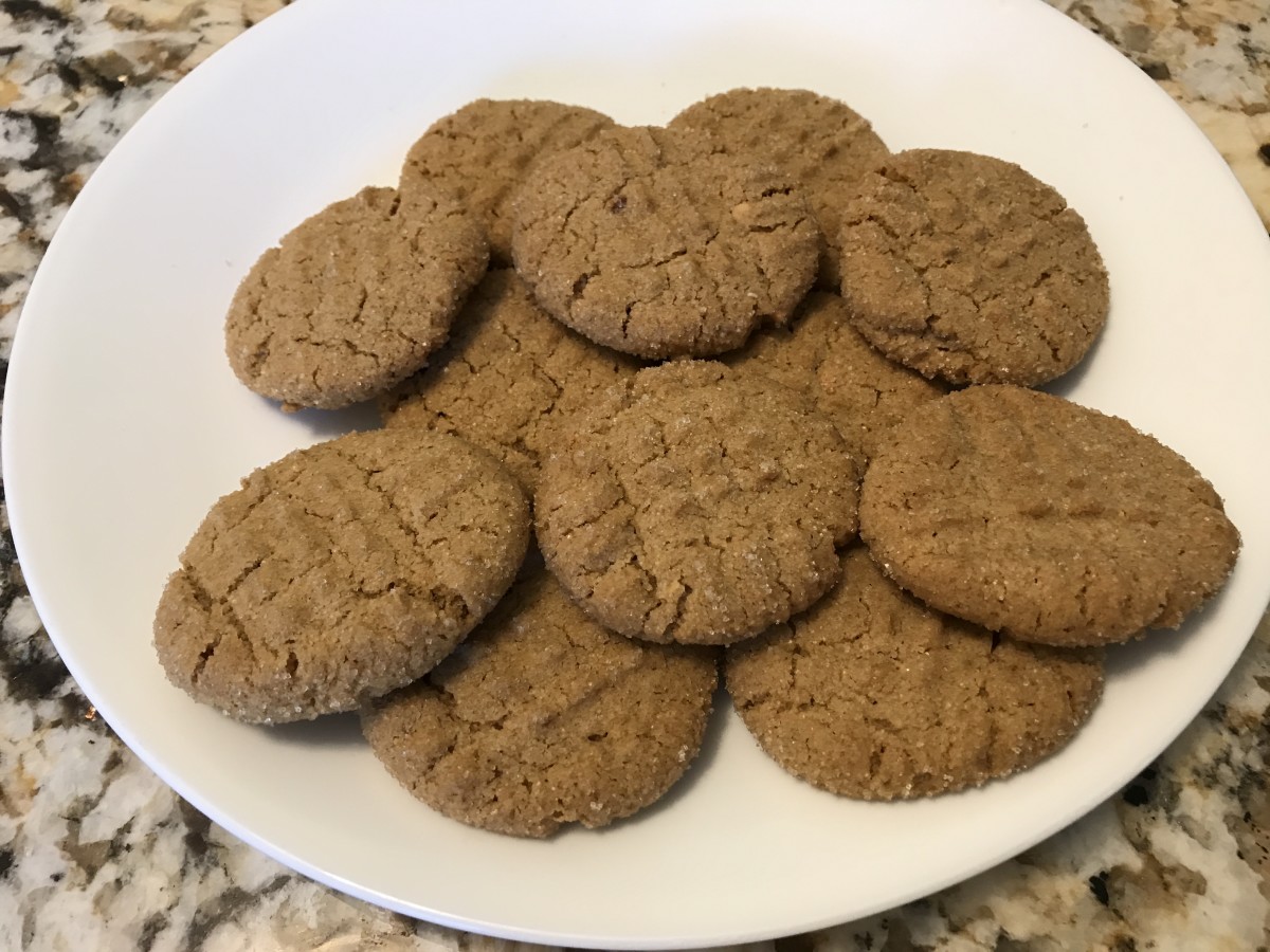 Vegan peanut butter cookies.