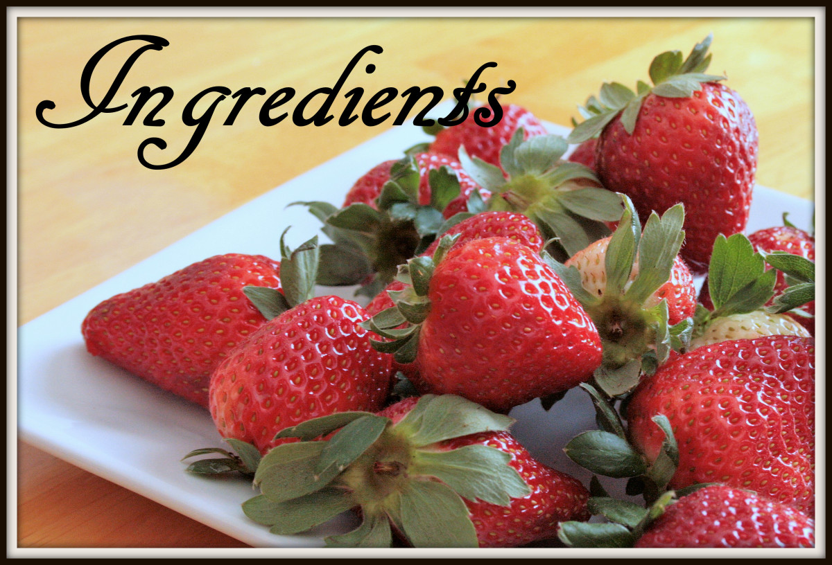 Strawberries provide a fresh, delicious topping.