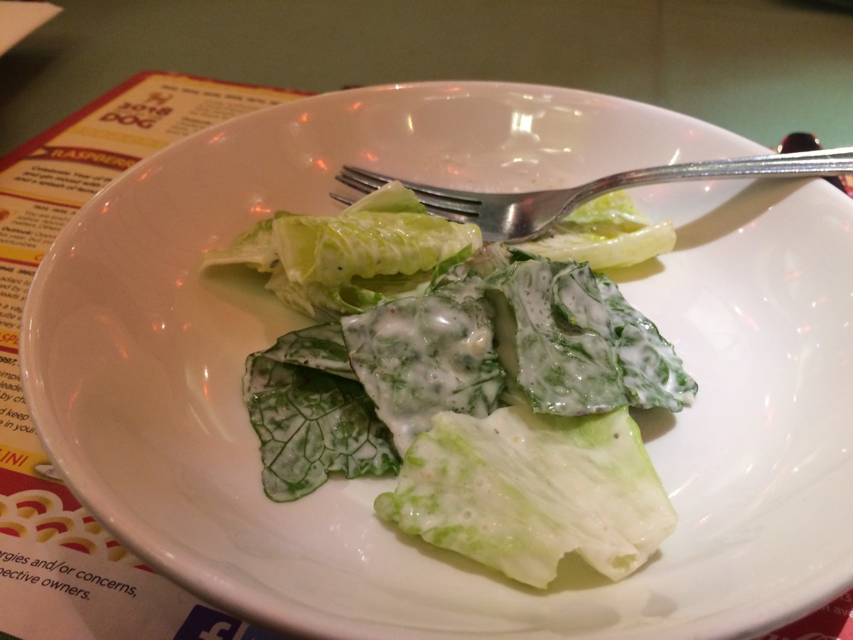 Caesar salad from Mandarin's salad bar
