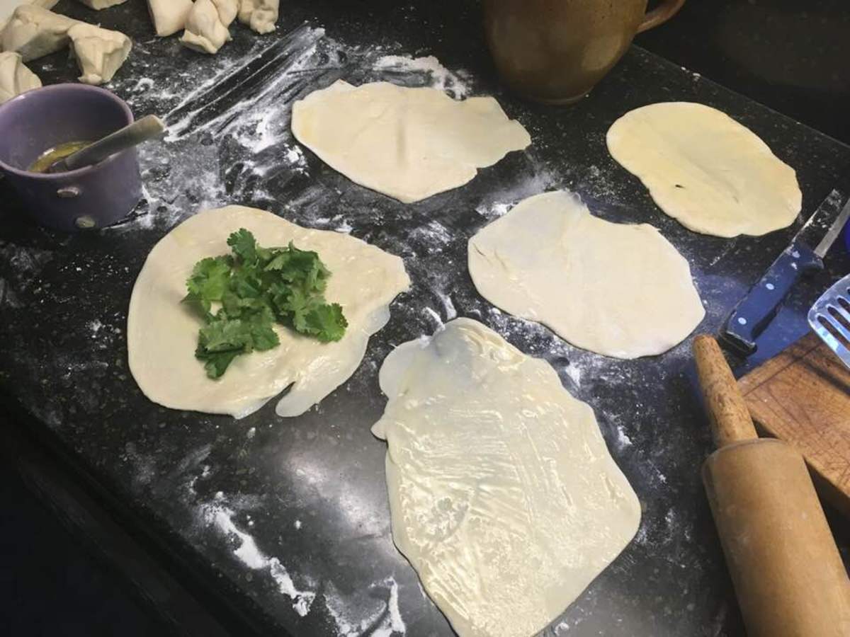 steamed-cilantro-buns-recipe