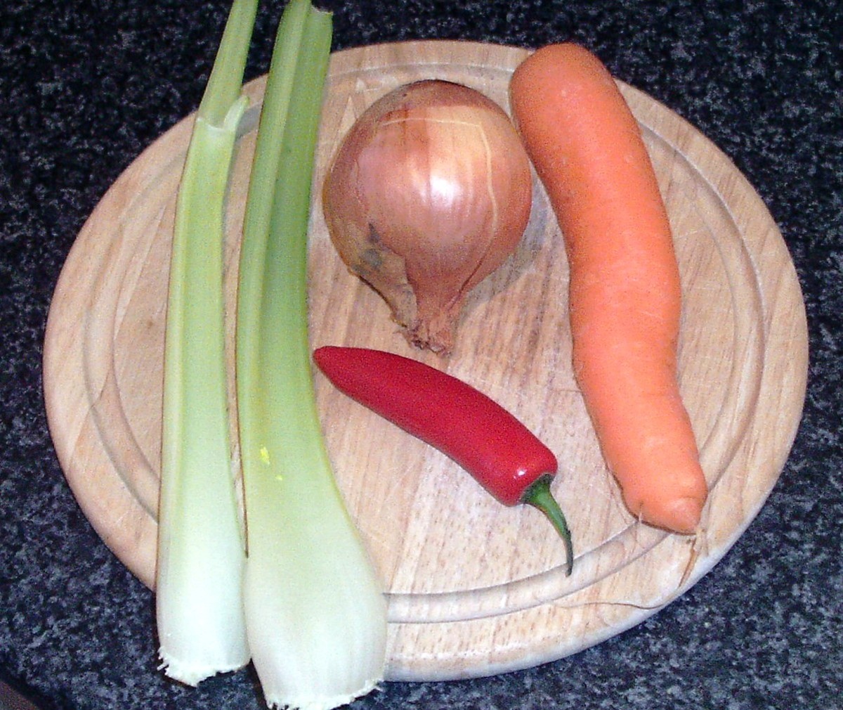 Vegetables for wild game stock